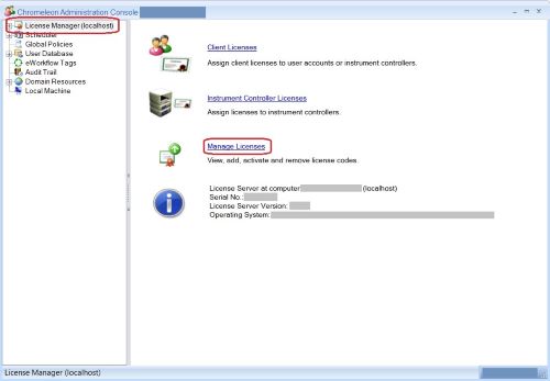 Figure 1 - Manage License in Chromeleon Administration Console.jpg